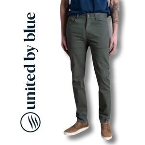 United By Blue Men's Organic 5-Pocket Pants • Dark Olive • NWT